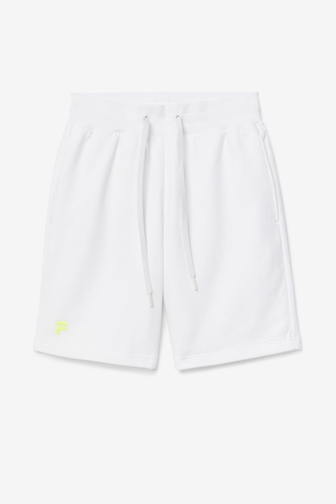 Fila Shorts Mens White Taylor - Ireland 18960-ZLEV